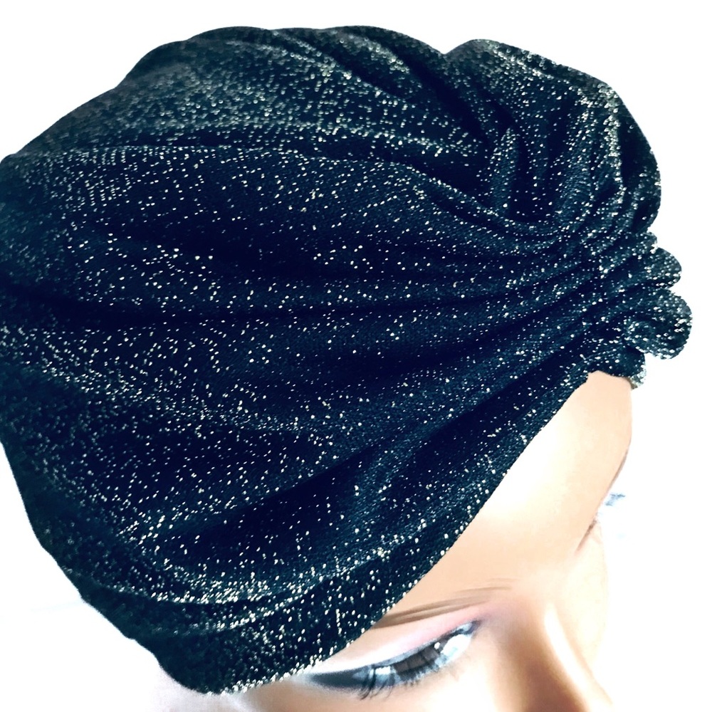 OKIYAH®️ SATIN LINED TURBAN - GALAXY DUST